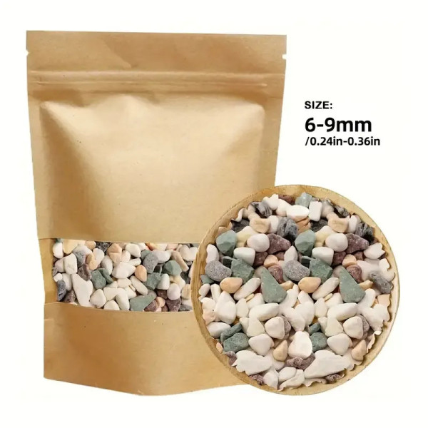 Add a touch of sparkle to your aquarium with these multi-colored natural stones.