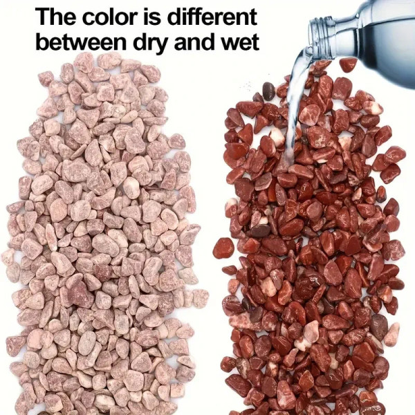 Pierres naturelles pour aquarium avec couleur différente entre la pierre mouillée et la pierre sèche