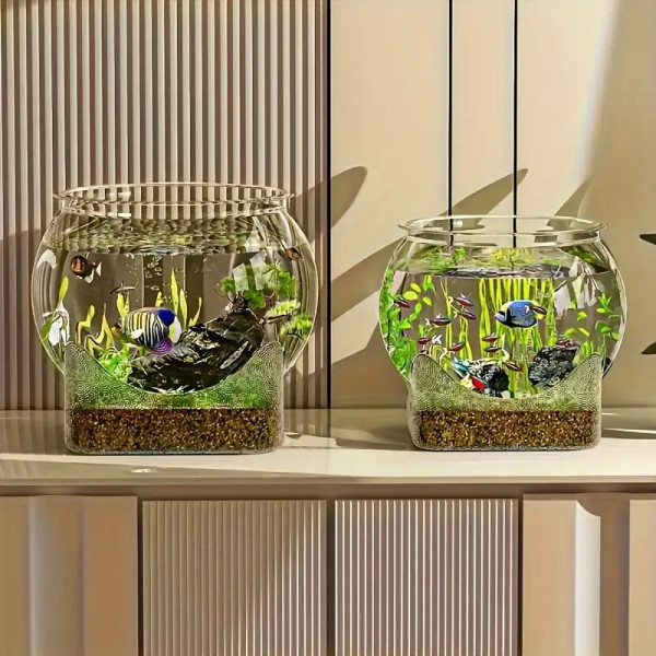 Aquarium rond résistant aux chocs et aux rayures (PE)