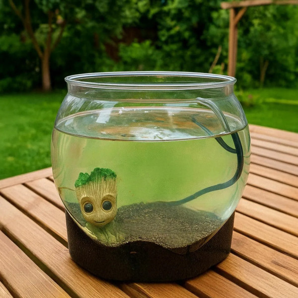 Aquarium rond résistant aux chocs et aux rayures (PE)